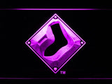 Chicago White Sox (13) LED Neon Sign Electrical - Purple - TheLedHeroes