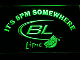 Bud Light Lime It's 5pm Somewhere LED Neon Sign Electrical -  - TheLedHeroes