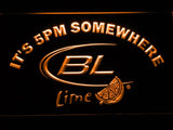 Bud Light Lime It's 5pm Somewhere LED Neon Sign USB -  - TheLedHeroes