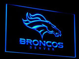 Denver Broncos LED Neon Sign USB - Blue - TheLedHeroes