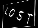 LOST LED Neon Sign USB - White - TheLedHeroes