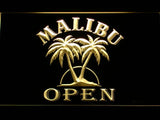 Malibu Open LED Neon Sign USB - Yellow - TheLedHeroes