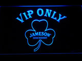 Jameson Shamrock VIP Only LED Neon Sign Electrical - Blue - TheLedHeroes