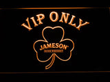 Jameson Shamrock VIP Only LED Neon Sign Electrical - Orange - TheLedHeroes