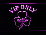 FREE Jameson Shamrock VIP Only LED Sign - Purple - TheLedHeroes