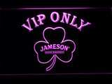 Jameson Shamrock VIP Only LED Neon Sign Electrical - Purple - TheLedHeroes