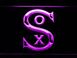 Chicago White Sox (19) LED Neon Sign USB - Purple - TheLedHeroes