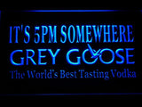 Grey Goose It's 5 pm Somewhere LED Neon Sign USB - Blue - TheLedHeroes