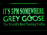 Grey Goose It's 5 pm Somewhere LED Neon Sign USB - Green - TheLedHeroes