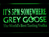 Grey Goose It's 5 pm Somewhere LED Neon Sign Electrical - Green - TheLedHeroes