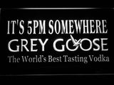 Grey Goose It's 5 pm Somewhere LED Neon Sign USB - White - TheLedHeroes