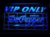 Dr Pepper VIP Only LED Neon Sign Electrical - Blue - TheLedHeroes