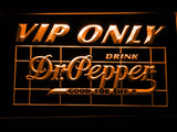Dr Pepper VIP Only LED Neon Sign USB - Orange - TheLedHeroes