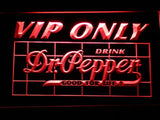 Dr Pepper VIP Only LED Neon Sign USB - Red - TheLedHeroes