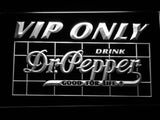 FREE Dr Pepper VIP Only LED Sign - White - TheLedHeroes