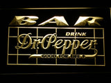 Dr Pepper Bar LED Neon Sign USB - Yellow - TheLedHeroes