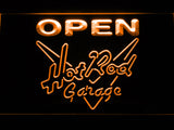 FREE Hot Rod Garage Open LED Sign - Orange - TheLedHeroes
