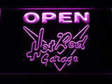 FREE Hot Rod Garage Open LED Sign - Purple - TheLedHeroes