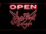 Hot Rod Garage Open LED Neon Sign Electrical - Red - TheLedHeroes