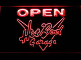 Hot Rod Garage Open LED Neon Sign USB - Red - TheLedHeroes