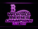 Boston Red Sox World Series Champions 04 LED Neon Sign Electrical - Purple - TheLedHeroes