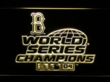 Boston Red Sox World Series Champions 04 LED Neon Sign USB - Yellow - TheLedHeroes