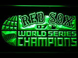 Boston Red Sox World Series Champions 07 LED Neon Sign USB - Green - TheLedHeroes
