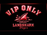 Landshark Lager VIP Only LED Neon Sign Electrical - Red - TheLedHeroes