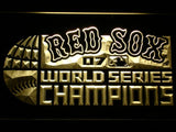 Boston Red Sox World Series Champions 07 LED Neon Sign Electrical - Yellow - TheLedHeroes