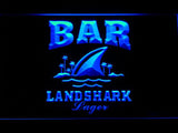 Landshark Lager Bar LED Neon Sign USB - Blue - TheLedHeroes
