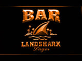 Landshark Lager Bar LED Neon Sign USB - Orange - TheLedHeroes