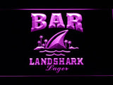 Landshark Lager Bar LED Neon Sign USB - Purple - TheLedHeroes