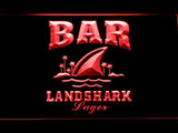 Landshark Lager Bar LED Neon Sign Electrical - Red - TheLedHeroes