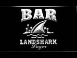 Landshark Lager Bar LED Neon Sign USB - White - TheLedHeroes