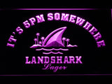 Landshark Lager It's 5pm Somewhere LED Neon Sign Electrical -  - TheLedHeroes