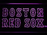 Boston Red Sox (3) LED Neon Sign USB - Purple - TheLedHeroes