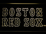 Boston Red Sox (3) LED Neon Sign USB - Yellow - TheLedHeroes