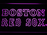 Boston Red Sox (4) LED Neon Sign USB - Purple - TheLedHeroes