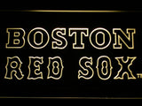 Boston Red Sox (4) LED Neon Sign USB - Yellow - TheLedHeroes