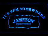 Jameson It's 5pm Somewhere LED Neon Sign Electrical - Blue - TheLedHeroes