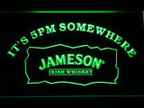 FREE Jameson It's 5pm Somewhere LED Sign - Green - TheLedHeroes
