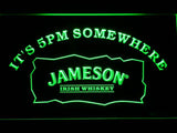 Jameson It's 5pm Somewhere LED Neon Sign Electrical - Green - TheLedHeroes