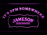 FREE Jameson It's 5pm Somewhere LED Sign - Purple - TheLedHeroes