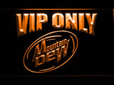 Mountain Dew VIP Only LED Neon Sign USB - Orange - TheLedHeroes