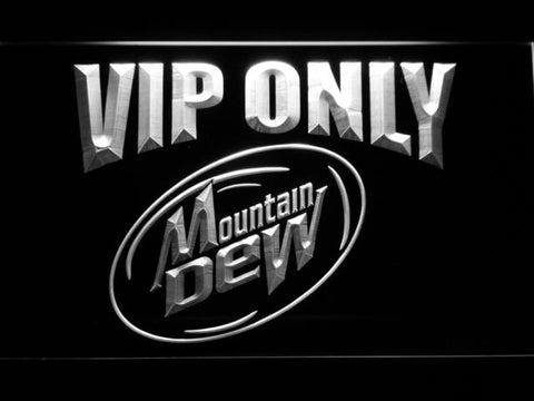 Mountain Dew VIP Only LED Neon Sign USB - White - TheLedHeroes