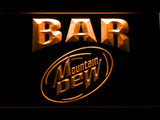 Mountain Dew Bar LED Neon Sign Electrical - Orange - TheLedHeroes