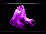 Boston Red Sox (7) LED Neon Sign USB - Purple - TheLedHeroes