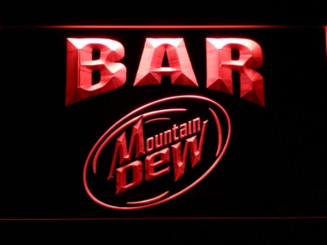 Mountain Dew Bar LED Neon Sign Electrical - Red - TheLedHeroes