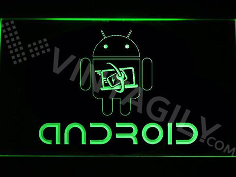 Android LED Neon Sign USB - Green - TheLedHeroes