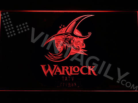 FREE Warlock LED Sign - Red - TheLedHeroes